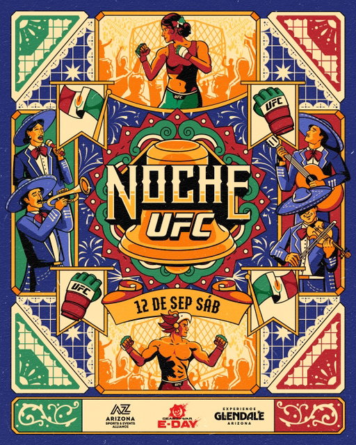 #NocheUFC 🇲🇽 Silva vs. Delgado | 📅 Sept 12 | 🏟️ @ddarenaaz @azsportsalliance⁣
⁣
Boletos a la Venta 🎟️ | Link en bio.

#NocheUFC 🇲🇽 Rodriguez vs Silva | 📅 Sept 12 | 🏟️ @ddarenaaz @azsportsalliance⁣
⁣
Tickets On sale now 🎟️ | Link in bio.