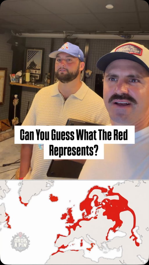 Can You Guess What The Red Represent On The Map? Learn more about #Greenland on our new pod OUT NOW.