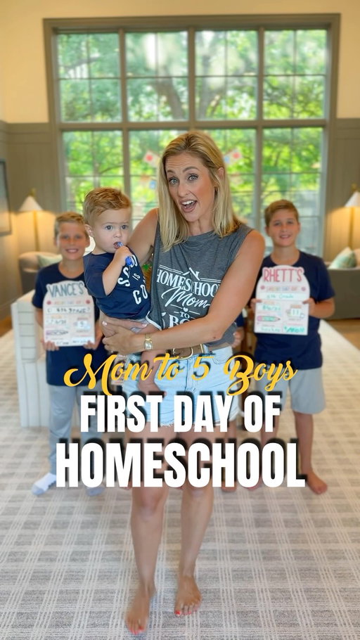 Comment “HOMESCHOOL” and I’ll send you my homeschool starter guide .. basically everything I wish I’d had in year one.

This is year FOUR for us!! Can I tell you something?

Homeschooling is one of the best things I decided to do for my kids. I’m not saying everyone should do it. All I’m saying is that when I questioned whether I could do it, whether I was crazy to pull my kids from a perfectly wonderful private school, I wish I could tell my younger self: it’s okay to try. 

But still, me? A homeschool mom? I still couldn’t fathom taking such an unusual route. And then? I had an opportunity to attend a homeschool conference. It was called “HEAV.” Attending that conference changed everything. I finally had an idea of how homeschool might work. Why not give it a try? 

My oldest two had just finished second grade and kindergarten. I called up the principal and told her, “I’m so sorry, we won’t be returning next year — and it has nothing to do with the school! We love the school. I have decided to homeschool ... I just want to be with and teach my boys.” She told me it was the greatest decision in the world and it was something she would have done with her girls if the resources at that time were available.

Year 1 was honestly amazing. I was on fire to figure it out. Year 2, I was juggling a pregnancy and a move, so I had to adapt. Year 3, we had a new baby and I found a hybrid model I loved. Now year 4 — still learning every day, but we’re getting our groove.

Yes, it’s hard. No, it’s not perfect. But it’s the best thing I ever did (most days lol). And looking back, over those younger years, I’m so grateful to have learned alongside my boys.

Happy first day of school! To every kind of school! It’s all special, and I want to wish you and your families the best year ever! xx