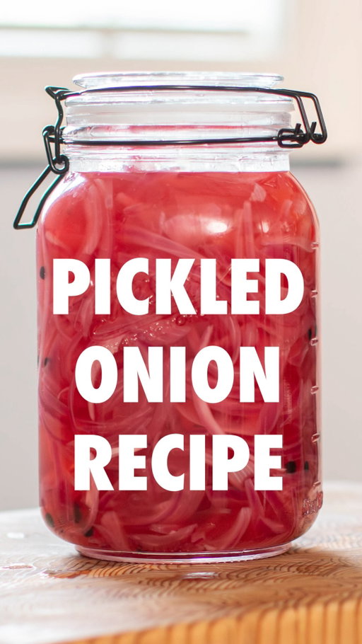 How to make pickled red onions

Brine:
• 2 cups water
• 1 cup vinegar(I use apple cider)
• 1.5 tbs sugar
• 1.5 tbs salt
• Garlic
• Peppercorns

Scale this up depending on your jar size 

#pickledonions #pickles #recipe