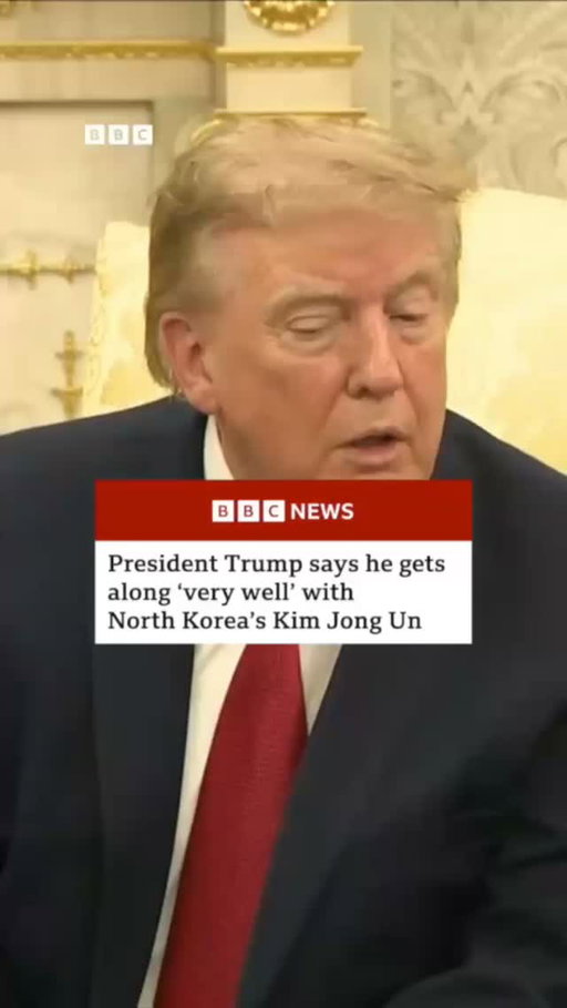 President Donald Trump has said the US will "substantially reduce" joint military exercises with South Korea, citing his "very good relationship" with North Korea's leader Kim Jong Un.
 
He also noted on Truth Social that South Korea had recently declined to join the US in the "denuclearization" of Iran.
 
Tap the link in @BBCNews's bio to read more.
 
#BBCNews