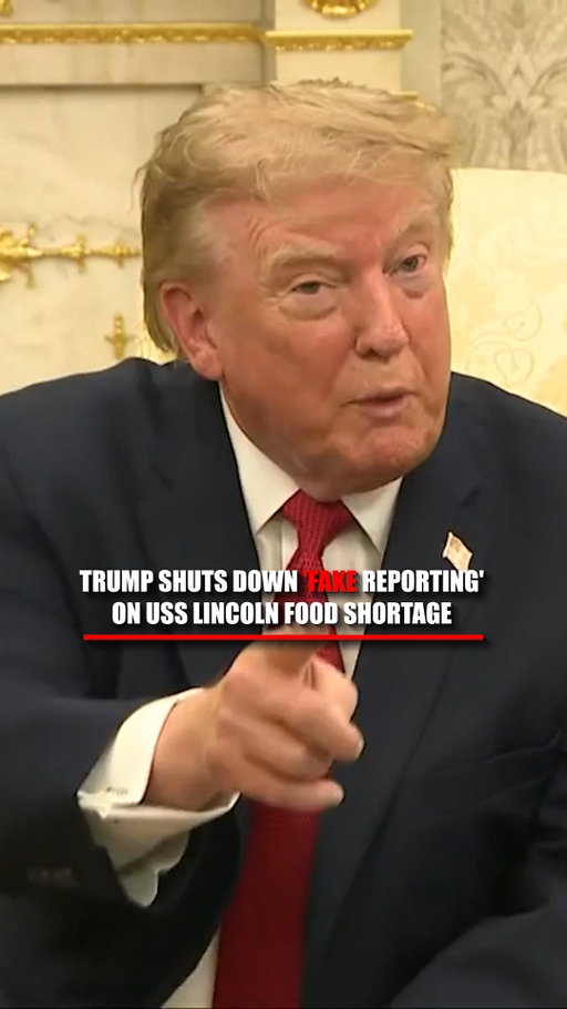 NEW: President Trump slams reports of food shortages aboard the USS Lincoln, calling the coverage "fake news" and reassuring the public that the vessel and its crew are well taken care of.

Trump cited a retired admiral who said the Lincoln is “beautifully maintained and beautifully taken care of.”