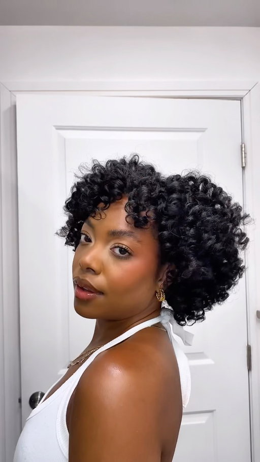 Idk but I think I may have mastered my perm rod set with this one🤭. 

3 things I’ve learned doing perm rods:

〰️do not air dry! (At least not all the way). It’s important to seal the products in with heat first before air drying

〰️make sure it’s all the way dry before taking it down. Your curls will be more defined and will last longer 

〰️don’t use a heavy leave-in conditioner before mousse. It’ll weigh down your curls & it won’t be as defined. 

Literally so proud of how it came outttt😭