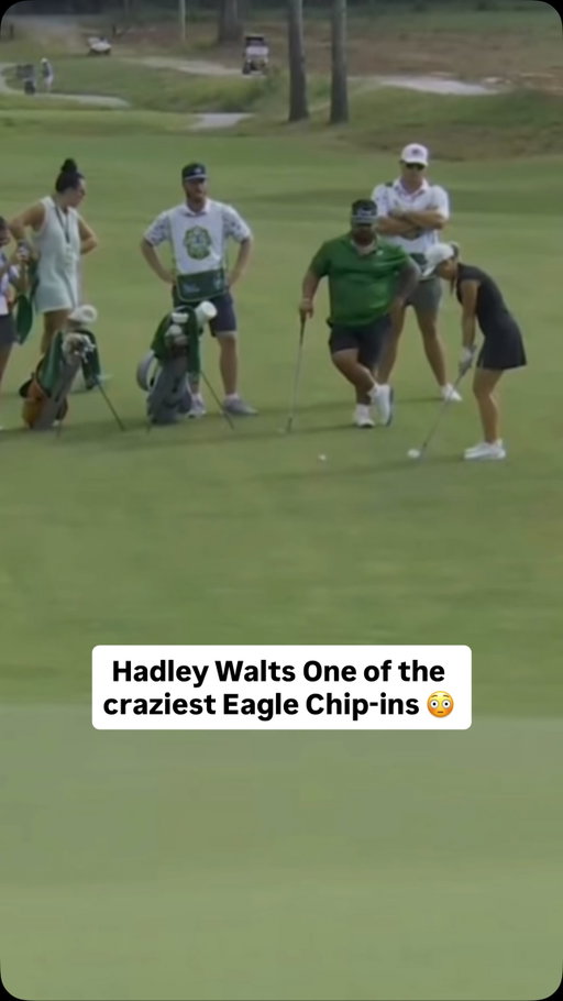 What a golf shot @hadleywalts 🤯 

Make that back-to-back Eagles for this group to start

Live now on the @golfchannel