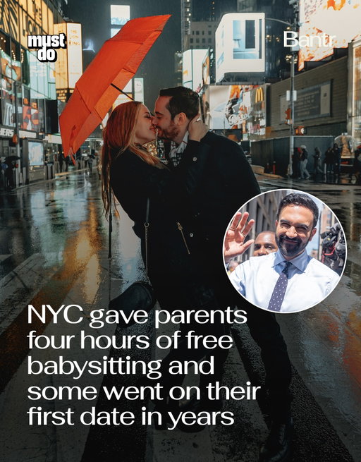 It’s not often that a city program is designed around giving parents something as simple as a few hours back.

NYC’s first-ever Parents’ Night Out did exactly that, recognizing that sometimes making a city better for families is about making everyday life a little easier.

For hundreds of parents, that meant a date, some uninterrupted chores, a workout or simply a few hours to themselves while their kids were taken care of. The New York Times reported that some parents enjoyed their first dinner dates in years.

It was only a one-night pilot, but NYC Parks is considering bringing the program back. And judging by how parents spent those four hours, there’s certainly an appetite for it.

By the way, we have a weekly newsletter rounding up the biggest stories so you don’t have to. One newsletter. Once a week. Link in bio.

Media via Shutterstock

#bantrparents #mustdonyc #nycparents #parenting
