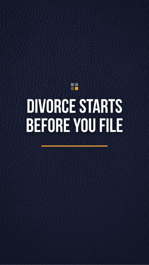 Your divorce starts before you file. The biggest mistake? Waiting until you’re ready to take legal action to get organized.

Start gathering financial records, understanding your assets and debts, and thinking carefully about your goals before making major decisions.