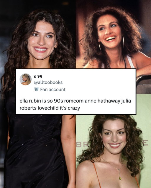 ella rubin *is* the biblically accurate daughter of anne hathaway and julia roberts, i don't make the rules

Photos: Getty / #LoveAndOtherDrugs / #SterlingPoint / #TheIdeaOfYou #EllaRubin #AnneHathaway #JuliaRoberts