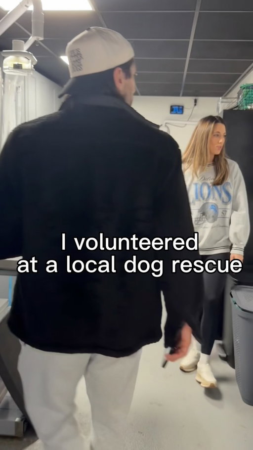 Kinda chic to meet your future wife while going to volunteer at a dog rescue…