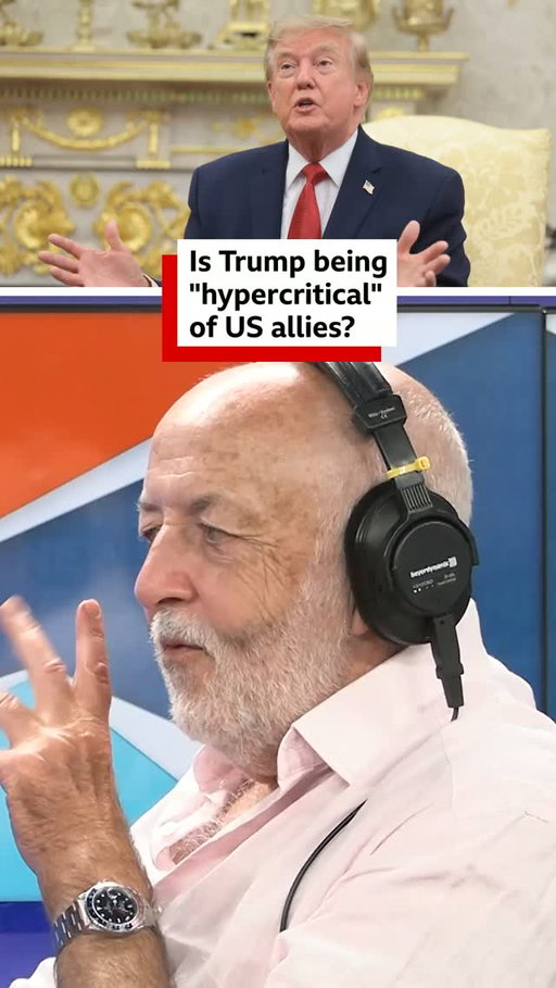 Is Trump being "hypercritical" of US allies?

Following the president’s announcement today that the US will "substantially reduce" joint military exercises with South Korea, citing his "very good relationship" with North Korea's leader Kim Jong Un. 

Jeremy Bowen asks if this part of a larger theme in Trump’s presidency.

#USPolitics #BBCNews
