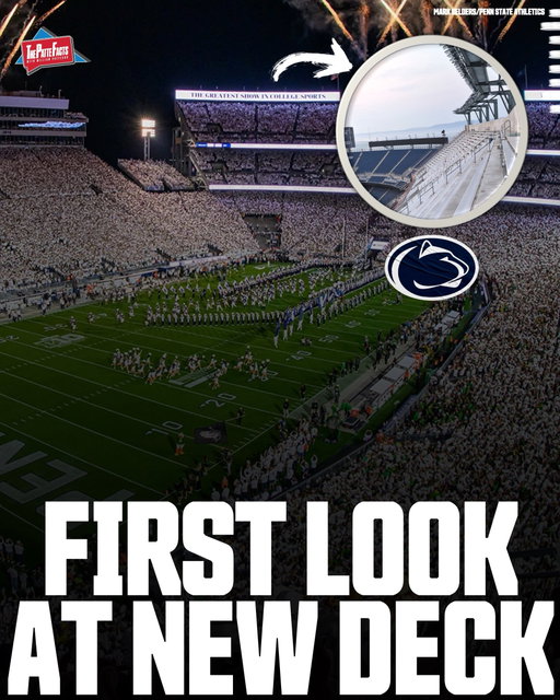 FIRST LOOK: Penn State Football’s Beaver Stadium has added its top deck 👀

Penn State’s Beaver Stadium is undergoing a $700M renovation, and new video of the upper concourse has surfaced online.

The user, “bleacherguy82”, shared video on Saturday of the new looks, and it’s starting to make its waves online.

While the top deck is not a finished product yet, PSU also welcome media members to take a look at the renovations progress.

The Nittany Lions began construction on the venue back in May 2024, and are expected to complete the project by the 2027 college football season.

PSU hired Iowa State head coach Matt Campbell this offseason, and will look to bounce back from a nightmarish 7-6 campaign last season.

Do you like the new looks for Beaver Stadium?🤔

Photo attribution on slides.

#collegefootball #cfb #cfb26 #cfb25