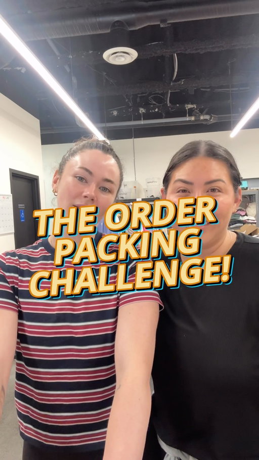 Ladies and gentlemen… the order packing challenge 🎬 featuring @kaithargreaves 💕