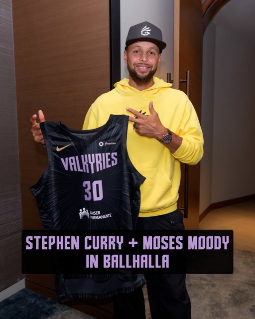 Golden State 💜💛💙

Welcome to Ballhalla, @stephencurry30 & @mosesmoody!
