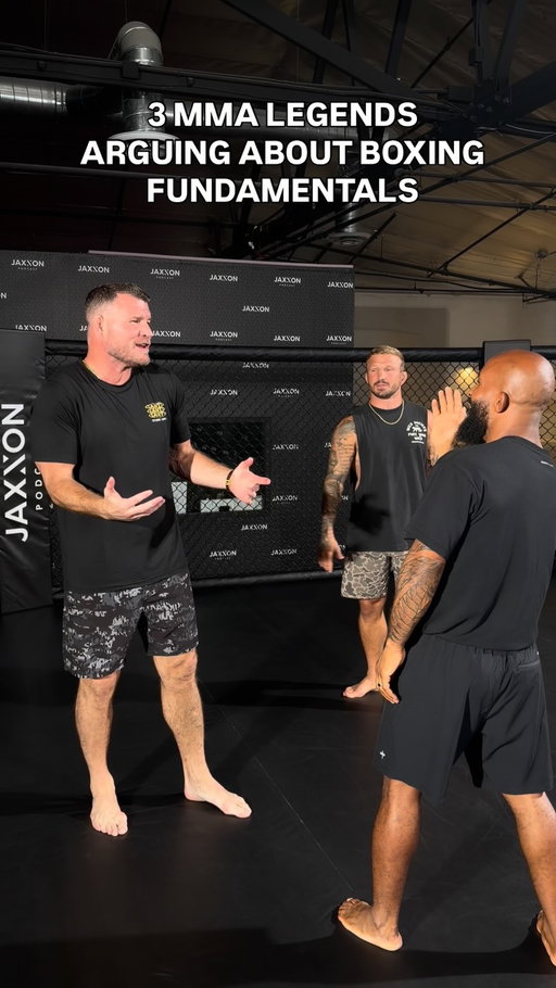 one of the most iconic @jaxxonpodcast of all time - @mikebisping @beardegidio @mighty @tjdillashaw breaking down the fundamentals - this mite be one of the best scenes we’ve ever recorded…. 😂😂😂