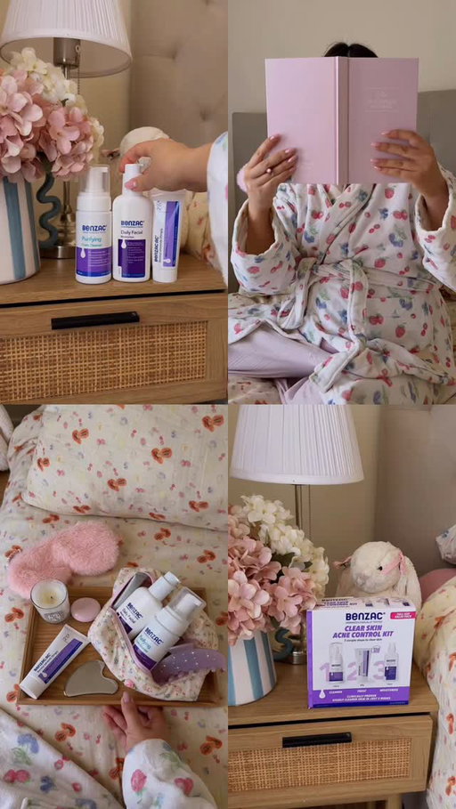 Romanticising our skincare routine 💜

BENZAC AC: ALWAYS READ THE LABEL AND FOLLOW THE DIRECTIONS FOR USE. Benzac AC is indicated in the treatment of mild acne.

#BenzacAU #skincare #skincareessentials