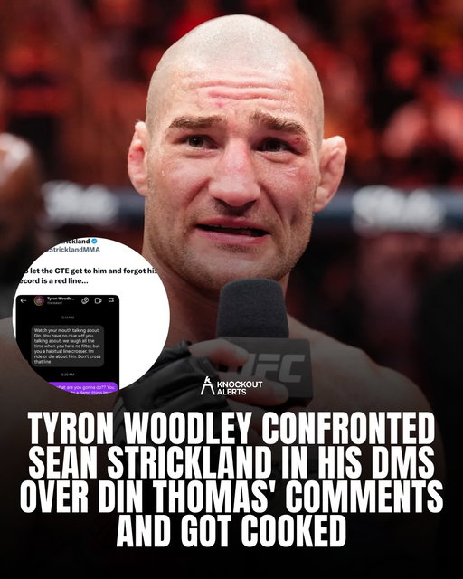 Tyron Woodley slid into Sean Strickland’s DMs to defend Din Thomas and told him to watch his mouth. Strickland didn’t blink and fired back a screenshot of Woodley’s seven straight losses, four in MMA and three in the boxing ring 😬 The whole thing started when Strickland went off on Thomas for announcing his retirement from cornering minutes after Gillian Robertson’s loss at UFC 330.