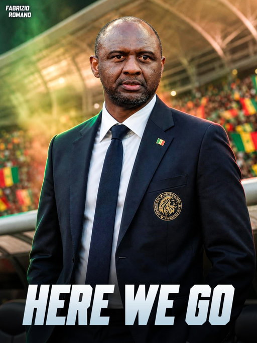 🚨 𝐇𝐄𝐑𝐄 𝐖𝐄 𝐆𝐎! 𝐏𝐀𝐓𝐑𝐈𝐂𝐊 𝐕𝐈𝐄𝐈𝐑𝐀 𝐒𝐈𝐆𝐍𝐒 𝐈𝐍 𝐀𝐒 𝐍𝐄𝐖 𝐒𝐄𝐍𝐄𝐆𝐀𝐋 𝐍𝐀𝐓𝐈𝐎𝐍𝐀𝐋 𝐓𝐄𝐀𝐌 𝐂𝐎𝐀𝐂𝐇 🔐🇸🇳

Vieira will lead the project after agreement signed today as Federation confirm long term contract for the new coach.

𝐑𝐚𝐭𝐞 𝐭𝐡𝐢𝐬 𝐚𝐩𝐩𝐨𝐢𝐧𝐭𝐦𝐞𝐧𝐭 𝐟𝐫𝐨𝐦 𝟏 𝐭𝐨 𝟏𝟎! 🌍✨
