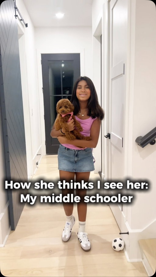 There’s something about watching your daughter walk into middle school that hits differently. 🥹🤍

She sees herself as this grown-up middle schooler now… taller, more independent, figuring out her style, her friends, and exactly who she wants to be.

And I see all of that too. I’m so proud of the beautiful girl she’s becoming.

But somehow, when I look at her, I can still see that little two-year-old dancing without a care in the world. The tiny girl who reached for my hand, wanted Mommy for everything, and thought I could fix anything.

Today she walked into middle school ready for this whole new chapter… and I’m standing here wondering how we got here so fast. 🥹

I guess that’s motherhood… watching them grow into who they’re meant to be while somehow still seeing every version of them all at once.

First day of middle school. My heart is not ready. 😭🤍✨🧿
.
#anilasajja #aryanasajja #firstdayofmiddleschool📝✏️📓 #newchapter❤️ #newschool