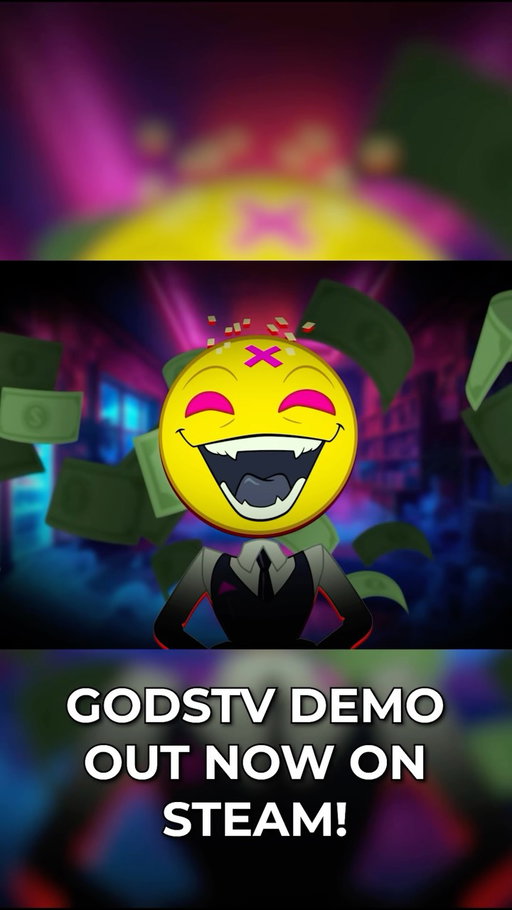 GodsTV demo is now live on Steam🎉 Are you ready for Stardom🤩 #godstv #indiegame #roguelike #gaming