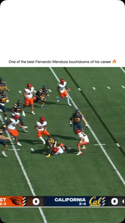 Before Indiana, before the No. 1 overall pick — Fernando Mendoza was a lightly recruited kid grinding through Berkeley. Redshirted in 2022. Took over Cal’s starting job midway through 2023. Two seasons in Berkeley: 4,712 passing yards, 30 TDs, 16 INTs across 20 games. His signature Cal moment: leading a comeback from an 11-point fourth-quarter deficit to beat Stanford in the 2024 Big Game — his final snap in a Cal uniform. Led the Bears to bowl eligibility, then transferred to Indiana in 2025. Then a Heisman, a title, and the No. 1 pick followed. Berkeley built the foundation. 🐻