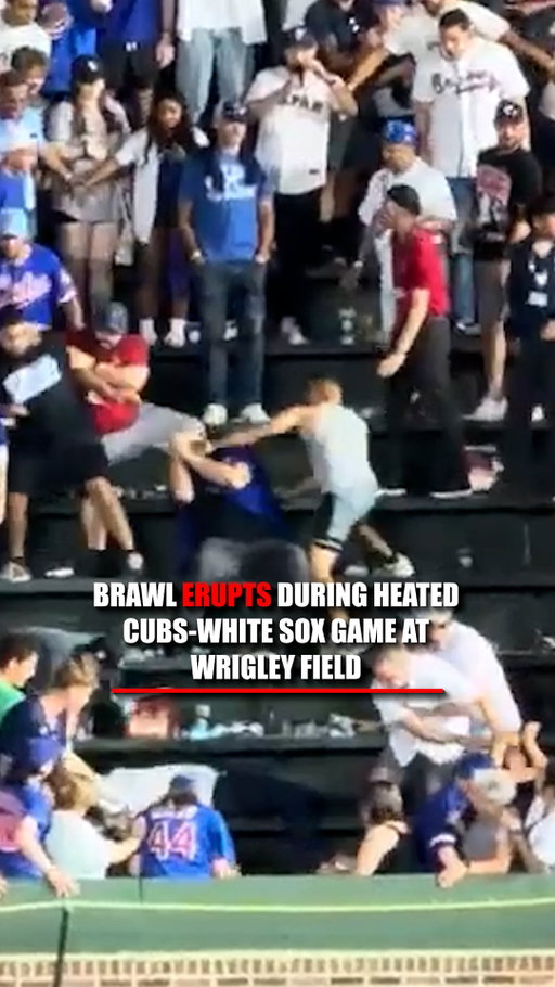 Punches start flying in the stands at Wrigley Field as the Cubs-White Sox rivalry spills into the crowd during a heated Crosstown Classic.

Video shows several fans trading blows before other spectators, security and police rush in to break up the brawl.

The Cubs get the last word on the field, rallying to win 7-5. Reports claim three people were arrested following the fight.