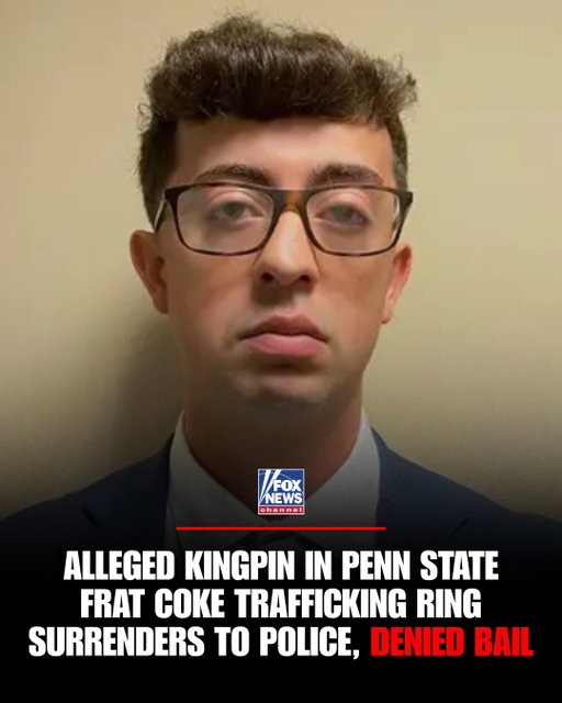 The accused ringleader of an alleged cocaine trafficking ring operating out of Penn State fraternity houses is behind bars after missing his first court appearance.

Agostino Abbatiello, 24, turned himself in Tuesday after failing to appear for his scheduled arraignment Monday. He was arraigned on numerous felony charges and denied bail.

Authorities allege the cocaine ring operated out of off-campus Delta Upsilon and Sigma Chi fraternity houses from 2023 to 2024 — with pledges allegedly ordered to cut and package kilos of cocaine as part of “indoctrination” rituals.

Abbatiello is among 14 men charged in the case.