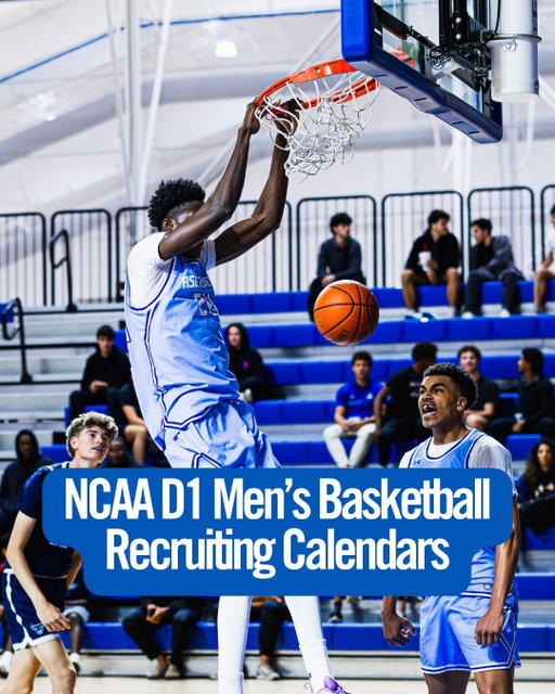 August means the turn of the NCAA calendar, and with that is new recruiting rules and dates. Throughout the month, we'll be sharing the new NCAA recruiting calendars for the 2026-27 calendar.

Here is Division 1 Men's Basketball As a reminder, the recruiting calendars dictate when and how a college coach can interact with recruits, so it's important to understand what type of communication is allowed. Scroll through to see the calendars as well as what each recruiting period means! #recruiting #ncaa #calendar #basketball