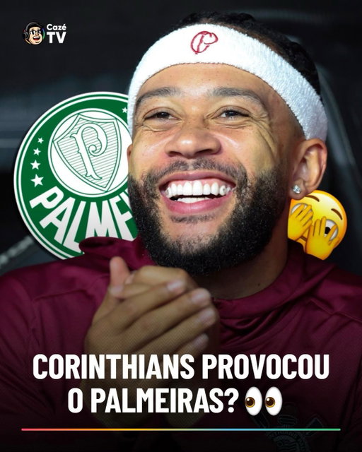 PROVOCOU? 👀😅

Após a renovação de Memphis Depay, o perfil do Corinthians postou uma foto com o escrito “Recado de pai pra filho”, com o camisa 10 desenhado com a data 27/03/2025, em alusão a final do Campeonato Paulista de 2025, no qual o Corinthians foi campeão em cima do Palmeiras 🫣🦅

Além disso, no dia que o Corinthians anunciou que não iria renovar o contrato com Memphis (11 de agosto de 2026), o perfil do Palmeiras Pay postou uma foto com o escrito “Equilibre suas contas com Palmeiras Pay”, junto com o mascote do clube utilizando uma faixa (marca registrada de Memphis) e em cima da bola (provocação que o holandês fez na final do Paulsitão 2025) 😬🐷

#CoberturaCazéTV #Original #cztv04 #Corinthians #Palmeiras