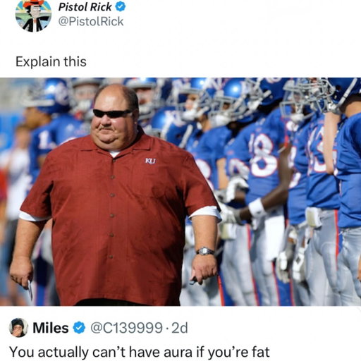 Kinda coach you want to play for😭

Mark Mangino was one of the most unique figures in college football during his run at Kansas. The look, the intensity, the personality — you always knew when Mangino was on the sideline. But behind the unconventional style was a coach who completely changed Kansas football.

From 2002–2009, Mangino took the Jayhawks from a program searching for an identity to a 12-1 team in 2007, finishing the season with an Orange Bowl victory. Kansas followed that up with another bowl season in 2008, giving the program a stretch of success it hadn’t seen in decades.