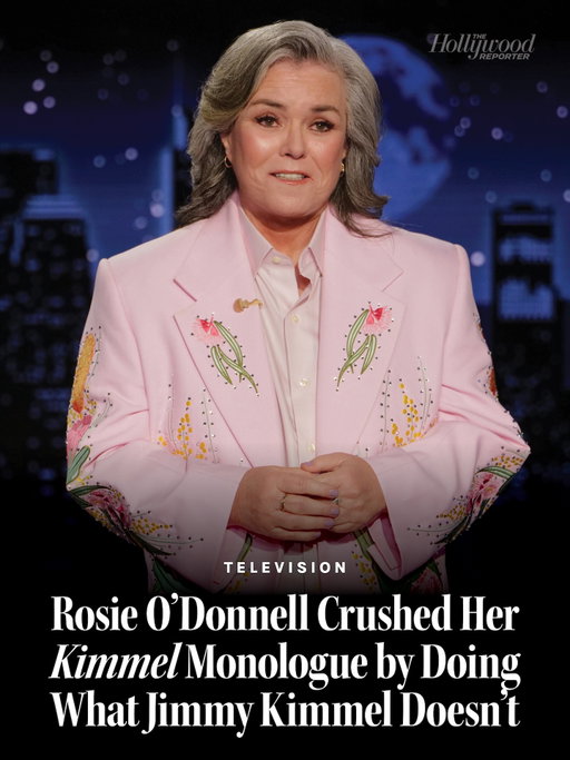 #RosieODonnell showed she hasn’t slipped at all since her days hosting her 1990s-era talk show 'The Rosie O’Donnell Show' when she substituted for Jimmy Kimmel as a guest host on ABC’s 'Jimmy Kimmel Live.'⁠
⁠
You probably expected O’Donnell, after leaving Donald Trump’s America for Ireland in 2025 in search of “a more peaceful life,” to come out swinging at the president, or to come across the way conservatives paint her — angry and strident, going full blast at Trump’s second-term corruption allegations and policy blunders.⁠
⁠
What viewers got instead during the first night of her weeklong stint was so much better and more interesting, a monologue that said a lot about her and even more about what’s lacking in typical late night discourse. She told anecdotes about Ireland’s drinking culture, cab drivers, being a famous person abroad and, especially, her attempt to romance a kindly pharmacist.⁠
⁠
Watch a clip of her 15-minute opener at the link in bio.