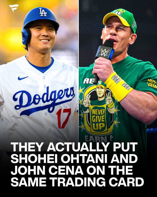 You can’t see them 👀

After Shohei Ohtani’s first World Baseball Classic grand slam, he celebrated with John Cena’s iconic “You Can’t See Me” gesture, paying tribute to the 17-time WWE champion.

The moment was turned into a card featuring both stars, and the 1-of-1 copy has surfaced on Fanatics Collect with a current bid of $11,500.