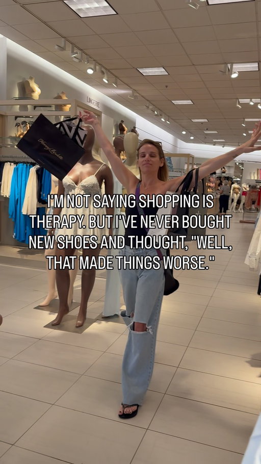 Honestly, sometimes the answer isn’t self-reflection. Sometimes it’s a little retail therapy and a pair of shoes that make you feel like you have your life together. 😂

Because healing is important, but so is a really good sale.

#ShoppingTherapy #RetailTherapy #MomHumor #MomLife #FunnyMom