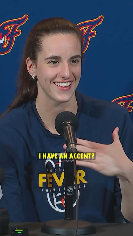 Caitlin Clark was shocked to find out the Canadian media thought she had an accent 🤣