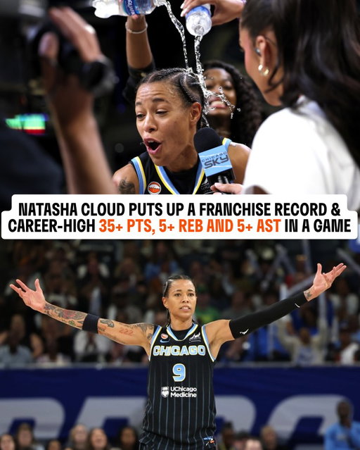 A career night AND franchise history 🌟

Natasha Cloud erupted for a career-high 35 PTS, adding 9 REB and 6 AST to lead the @chicagosky to the win.

She becomes the first player in franchise history to record 35+ PTS, 5+ REB and 5+ AST in a game.

#WNBASeason30