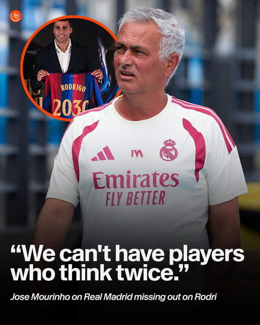“I spoke with [Rodri] a couple of times. Real Madrid made him a very good offer. Rodri had doubts and the doubts Rodri had gave me doubts. He’s an extraordinary player. But I think Real Madrid are so big that we can’t have players who think twice.”

Mourinho wants the world to know he didn’t fancy Rodri anyway. Real didn’t make a ‘proper’ offer, it was just an offer to find out about Rodri’s character, and they got the information they needed. But fair play to Mourinho, and to Rodri - this is *exactly* how we want The Special One’s second coming at the Bernabéu to start. His first stint was all-out war. Yeah, it got messy at times, yeah it was all a bit unpleasant, but it was absolutely box office and you know it. Jose, we salute your first act of the sequel.