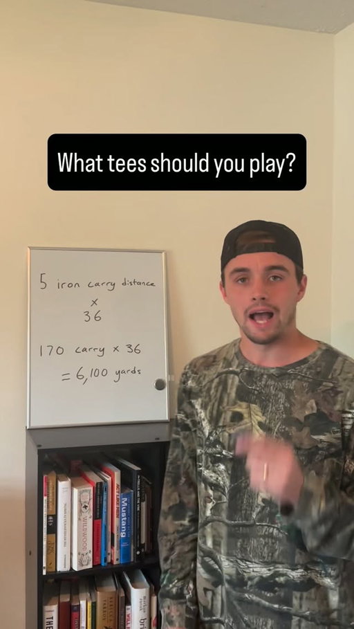 Obviously hcp is a better tell than distance, but this is a good rule of thumb for casual golfers!