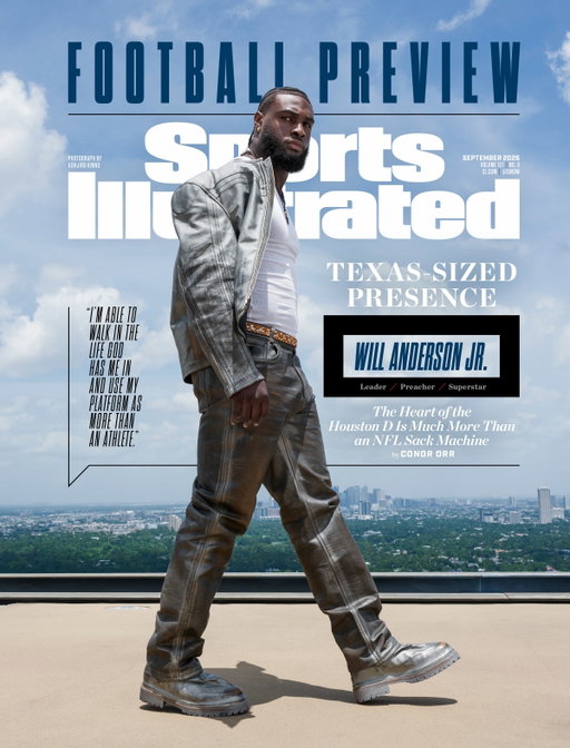 Will Anderson Jr. graces one of two covers for the September issue.

Here are more SI photos from the Post Oak Hotel in Houston 📸 

📸: Kohjiro Kinno/Sports Illustrated
Styling by @dexrob