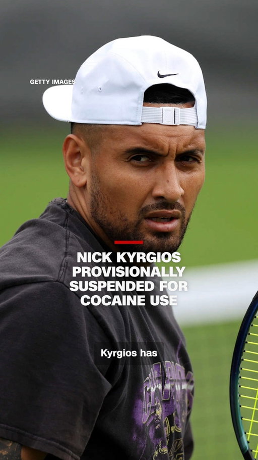 Australian former Wimbledon finalist Nick Kyrgios has been provisionally suspended by the International Tennis Integrity Agency after testing positive for cocaine.

Read more at the link in CNN's bio.