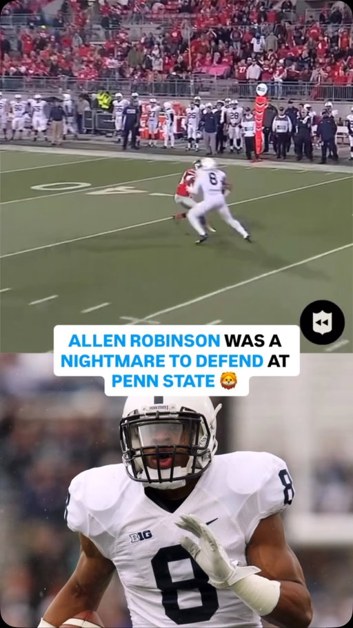 What an insane individual effort 😮‍💨 

October 26, 2013
Ohio Stadium - Columbus, Ohio

With Penn State trailing No. 4 Ohio State 63–7 late in the fourth quarter, Allen Robinson gave the Nittany Lions something to remember.

Tyler Ferguson took the snap and found Robinson on a short pass near the line of scrimmage.

Then Robinson turned on the jets.

He broke into the open field, outran the Ohio State defense, and took it 65 yards to the house.

TOUCHDOWN, PENN STATE.

Robinson finished the night with 12 catches for 173 yards and a touchdown, with his 65-yard catch and run providing one of the few bright spots in Penn State’s 63–14 loss.

A simple short pass.

A ridiculous amount of speed.

Allen Robinson did the rest.

(Via unknown)