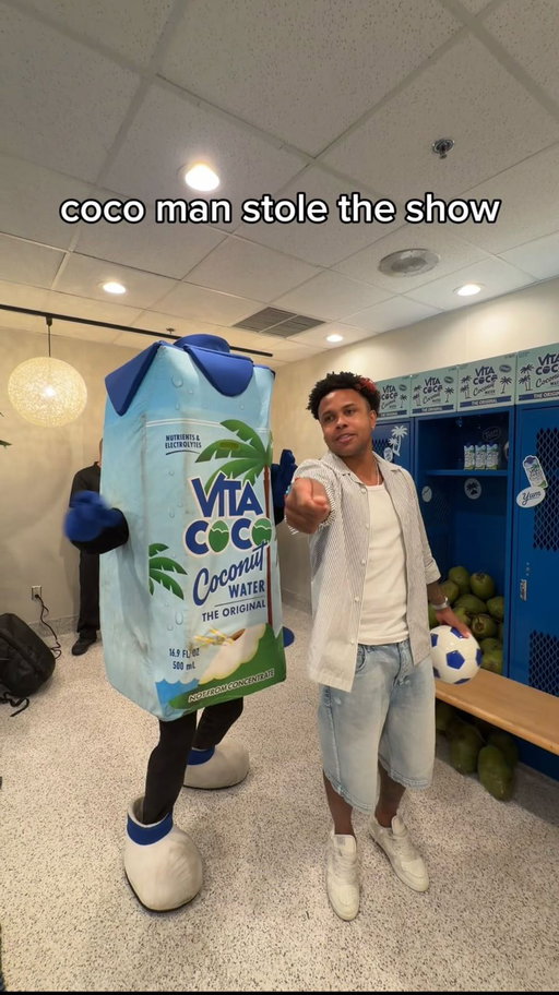 Two legends that love coconut water