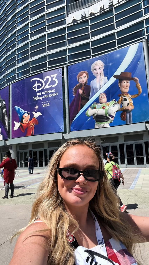 Still trying to get Grace to come back from #D23: The Ultimate Disney Fan Event. Who could blame her? @disneyd23 @chevrolet
