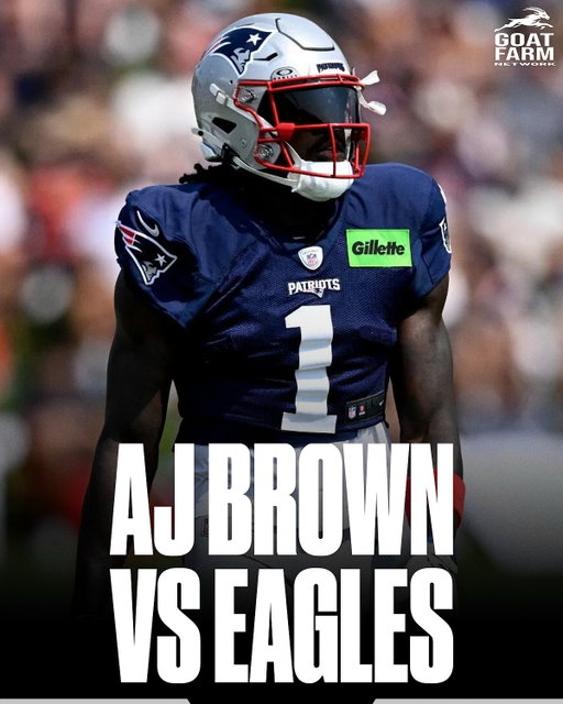 AJ Brown is facing off against his former team today during Patriots-Eagles joint practice 👀

Quinyon Mitchell got the best of him, breaking up this pass in 1 on 1's.

Brown's relationship with the Eagles deteriorated after a frustrating 2025 season, with Brown unhappy about his role in the offense and reportedly requesting a trade multiple times before finally being dealt to the Patriots in June 2026 for a 2028 first-round pick and a 2027 fifth-rounder.

(via ejsmith94/X, tim_mcmanus/X)