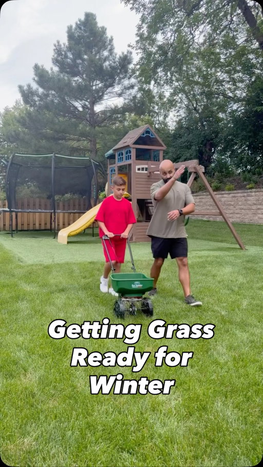 POV: You tell Dad “it’s just grass.” 😳😂 This lawn worked hard all summer, now we’re getting it ready for winter and an even better spring. 🌱
@scottslawn Turf Builder WinterGuard Fall Lawn Food understands the assignment. 😤

#ScottsPartner #LawnCare #DadLife #YounesFamily #ad