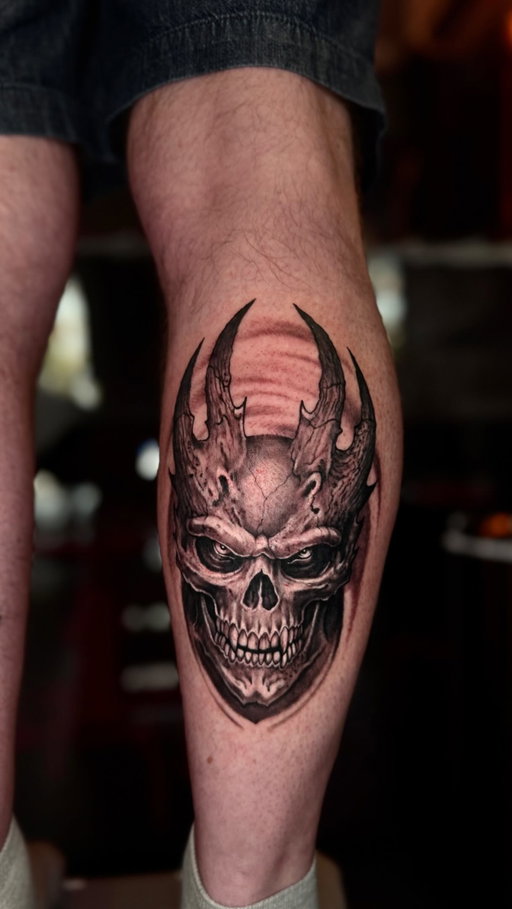 Black & Grey Demonic 💀

Once again, an incredible piece by Leandro. 🔥
Dark atmosphere and insane details bringing this demonic skull to life.

Artist: @leandroreyestattoo 
📍 Rock’n’Roll Tattoo Studio, Santa Ponsa — Mallorca

Bookings open — DM us to book.