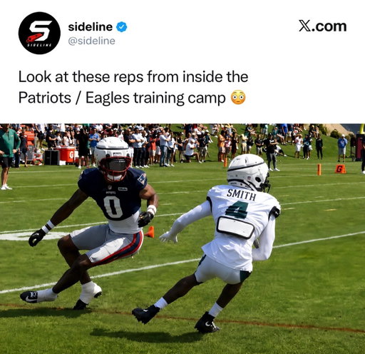 The Patriots and Eagles put on a show during today’s joint practice, and there were some seriously impressive routes being run on both sides. Receivers were creating separation, making sharp cuts, and showing off the kind of footwork that makes you take notice before the regular season even gets here.

Joint practices are always a great chance to see how teams stack up against different competition, and both New England and Philadelphia brought plenty of intensity today. If the route-running we saw is any indication, there are going to be some exciting passing-game moments to watch from both teams this season.
