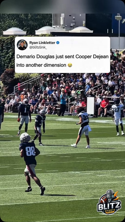 DeMario Douglas just sent Cooper DeJean into a DIFFERENT DIMENSION at Patriots-Eagles joint practice. 😭

Douglas matched up with one of the NFL’s best slot corners and absolutely cooked him off the line with a disgusting route. DeJean had no idea where he was going and Douglas created separation almost instantly. The matchup was one of the ones to watch entering today’s joint practice, and Pop definitely got the better of this rep. 

New England’s receiving corps suddenly has a ton of weapons for Drake Maye, and Douglas is reminding everyone not to forget about him.

How dangerous can this Patriots offense be in 2026?

#NFL #Patriots #DeMarioDouglas #CooperDeJean #Football
