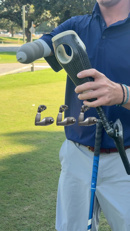 Close up look at how I put my prosthetic on the club 🦾
.
.
#adaptiveathlete #adaptivegolfer #golf #prosthetics #neverquit