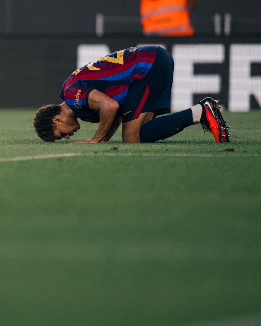 First goal for Hamza Abdelkarim at Spotify Camp Nou 🇪🇬

Hazma marca el seu primer gol a casa!
Hamza se estrena en casa