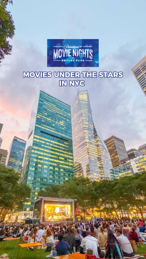 Movie night under the stars in New York City 🎬🗽✨

One of my favourite NYC summer experiences! Grab a blanket and a friend, find a spot on the lawn @bryantparknyc and watch a movie on the big screen surrounded by the skyline. 🍿

🎬 Movie Nights at Bryant Park
📍 New York, NY
📆 Select Mondays throughout the summer

Definitely add this one to your summer list! ❤️

Thank you so much to @paramountplus and @alessandraisluv for having us! ✨

#bryantpark #nycthingstodo #nycactivities #nycsummer #moviesinthepark