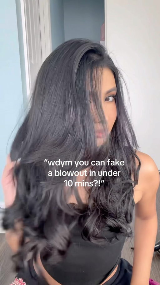 blowout in under 10 mins #hair #hairtutorial #hairstyle #blowout #blowdry