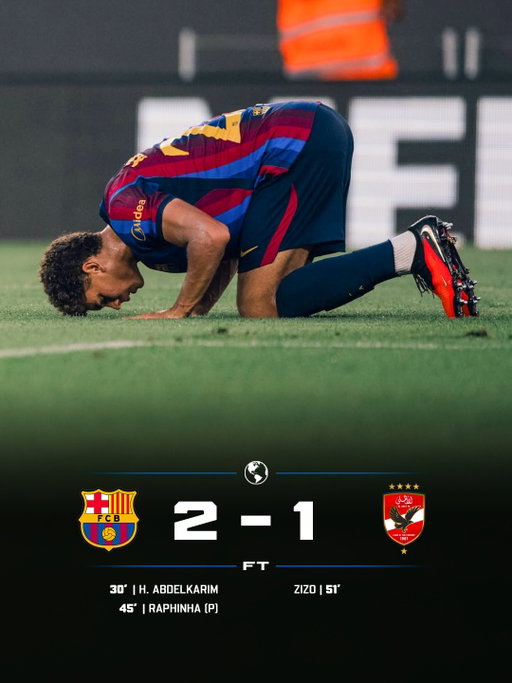 𝐏𝐑𝐄 𝐒𝐄𝐀𝐒𝐎𝐍 𝐃𝐎𝐍𝐄. 𝐇𝐄𝐑𝐄 𝐖𝐄 𝐆𝐎. 🔵🔴🔥

Barcelona are 𝐑𝐄𝐀𝐃𝐘 𝐓𝐎 𝐆𝐎 for another season starting 👋🏼

Presented 𝐑𝐎𝐃𝐑𝐈 & 𝐂𝐎 in front of the Spotify Camp Nou 🎁

Egyptian talent Hamza, 𝐔𝐍𝐒𝐓𝐎𝐏𝐏𝐀𝐁𝐋𝐄 in pre season 🤩🇪🇬